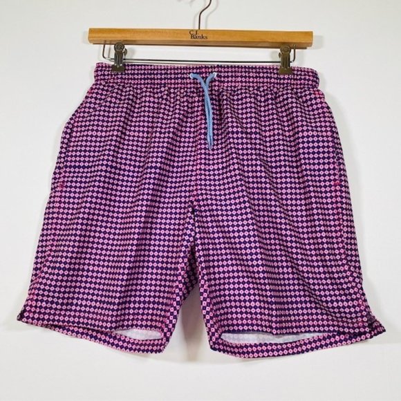 Tailorbyrd Pink Purple Lined Swim Trunks Men's‎ Medium - Picture 1 of 7